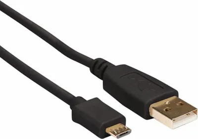 Image de Câble USB 2.0 A vers Micro USB / Cuivre / Basique / 0,75 m / Plaqué or / M-M