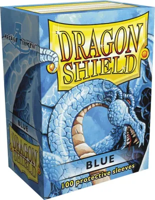 Produktbild von Dragon Shield Kartenhüllen 63 x 88mm Sleeves Blue (100)