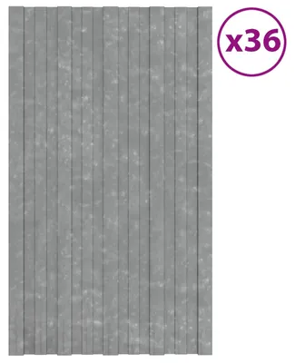 Zdjęcie produktu dla vidaXL Panele dachowe, 36 sztuk, srebrne, 80 x 45 cm, stal ocynkowana