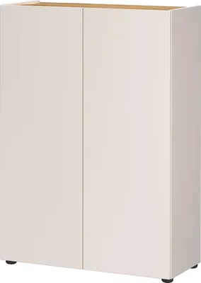 Schuhschrank 2-türig, 3 verstellbare Böden, 74x105x33 cm