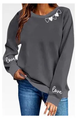 Produktbild von Langarmshirt für Damen mit Herzmotiv