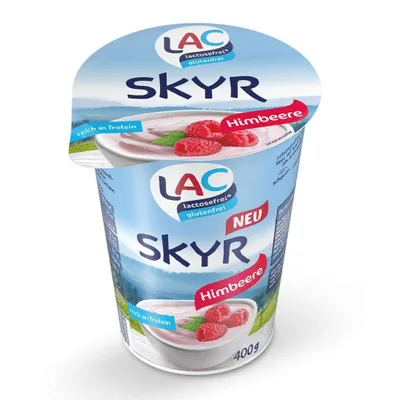 Produktbild von LAC - Skyr Himbeere, 0,2%, 8 x 400 g Becher