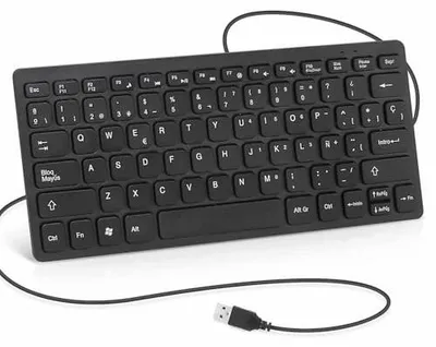 Zdjęcie produktu dla Klawiatura mini USB 78 klawiszy ergonomiczna i podróży
