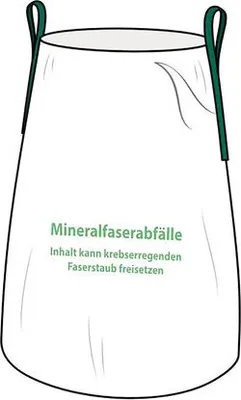 Produktbild von 14x KMF Entsorgungssack 140x220cm mit Bindeband und Hebeschlaufen