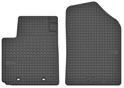 Productafbeelding van Rubberen voormatten voor Hyundai / Kia i10 II / Picanto II 2013-2019 / 2011-2017 (hatchback) – 2-delig, zwart, op maat