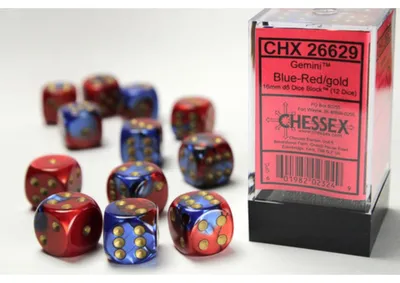 Produktbild von Asmodee 26629, Würfelsatz, Blau, Rot, Unisex, Deutschland, Vereinigte Staaten, 16 mm, 16 mm