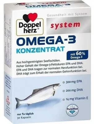 Productafbeelding van Doppelherz System Omega-3 Concentraat, 30 capsules