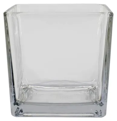 Produktbild von Teelichthalter Kim Ocean aus klarem Glas, 10x10x10cm