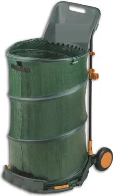 Immagine prodotto di Cestino da giardino per foglie 160 L + carrello