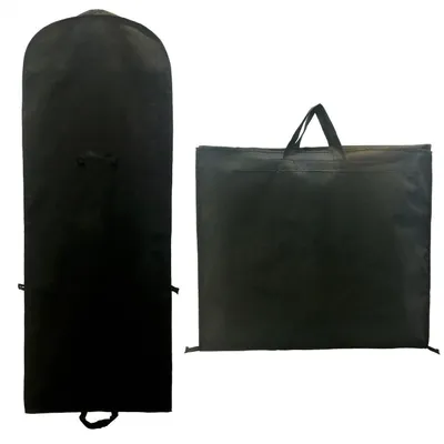 Produktbild von Kleidersack atmungsaktiv faltbar 180cm x 64cm schwarz