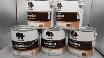 Produktbild von Caparol Capadur LasurGel 2,5L Eiche, Palisander, Nussbaum, Walnuß, Weiß, Caparol LasurGel:Weiß
