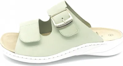 Immagine prodotto di Solidus wellness spezial sandalbuck ja mulo da donna in verde, misura 6