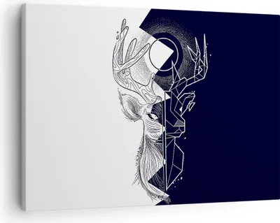 Produktbild von Bild auf Leinwand - Leinwandbild - Abstraktion modern - 70x50cm - Wand Bild - Wanddeko - Wandbilder - Leinwanddruck - Bilder - Kunstdruck - Wanddekoration - Leinwand bilder - Wandkunst - AA70x50-4059