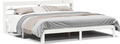 Obrázek produktu pro Maison Exclusive - Rám postele s čelem bez matrace bílý 180x200 cm