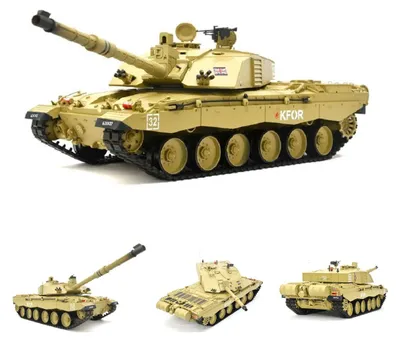 Produktbild von RC Panzer "Britischer Challenger 2" Heng Long 1:16 Mit Rauch&Sound Und Stahlgetriebe -2,4Ghz -V7.0