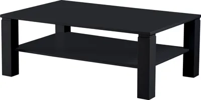 Produktbild von Couchtisch GRATTERI rechteckig Schwarz matt 110x70x41 cm mit Ablagefläche