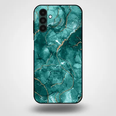 Produktbild von Smartphonica Handyhülle für Samsung Galaxy A13 5G mit Marmordruck - TPU-Hülle mit Marmor-Design - Gold Grün