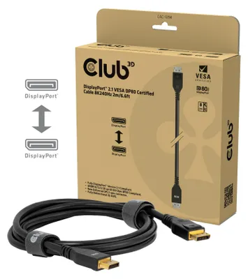 Immagine prodotto di CLUB 3D Club3D DP-Kabel 2.1 DP80 zertifiziert     2m 10K/8K/4K St/St retail