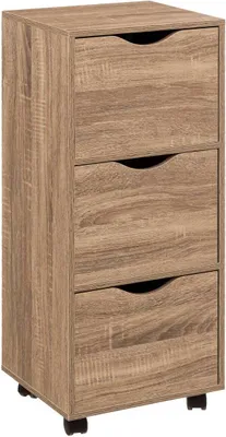 Produktbild von Five Schubladenelement mit 3 Rollen, Naturholzoptik