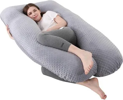 Zdjęcie produktu dla Poduszka ortopedyczna Famanu w kształcie litery U - 70 x 145 cm, bawełna