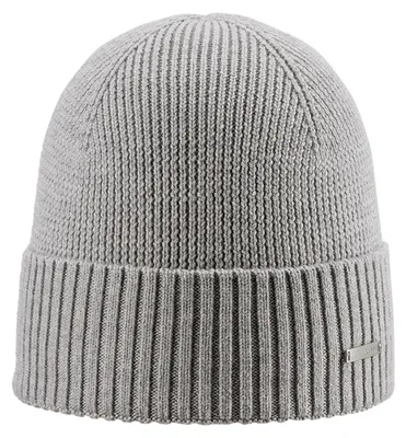 Areco Strickmütze Beanie Merino Pur in grau