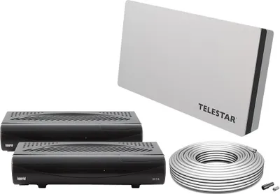 Produktbild von Telestar DIGIFLAT 2, 10,7 - 12,75 GHz, 950 - 2150 MHz, 33,7 dB, Grau, 580 mm
