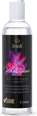 Obrázok produktu pre Vibratissimo Play Gel all-in-one 250 ml | Lubrikačný gél s hrejivým a štipľavým účinkom, ktorý zintenzívňuje orgazmus | Lubrikačný gél pre erotické pomôcky a latexové kondómy