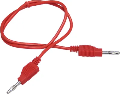Produktbild von Messleitung McPower, 150cm, rot, 1mm², PVC, 2x 4mm Bananenstecker