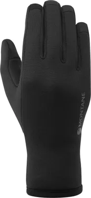 Schwarzer Fingerhandschuh "Fury Glove" von Montane; ideal für Outdoor-Aktivitäten.