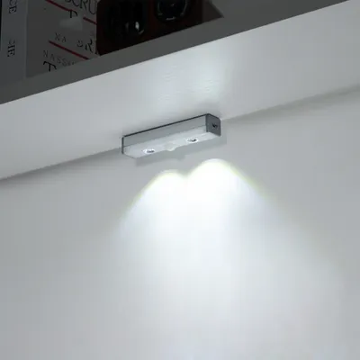 Produktbild von 10cm LED Unterbauleuchte Dimmbar Aufladbar Lichtleiste mit Bewegungssensor Schranklicht Küchenleuchte, Kaltweiß