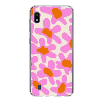 Produktbild von MuchoWow® Handyhülle Schutzhülle Hülle für Samsung Galaxy A10 Blume - Rosa - Muster Silikon Softcase Handy Hülle - Schutzhülle - Geburtstag Teenager