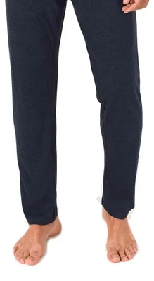 Produktbild von Normann Herren langarm Schlafanzug Pyjama mit Frontprint in klassisch eleganter Optik ; blau , 54