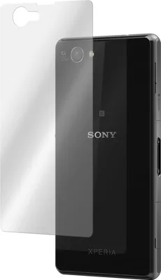 Produktbild von 2er-Pack PhoneNatic Glas-Folie Rückseite klar  kompatibel mit Sony Xperia Z1 Compact - Panzerglas für Xperia Z1 Compact