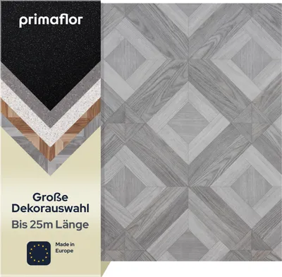 Produktbild von Primaflor PVC Boden OAKLAND Versailles Eiche Grau 2,00m x 10,00m - Meterware - Vinyl Designboden CV Bodenbelag Holzoptik