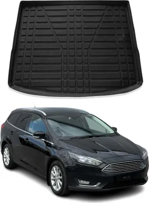Image de Bac de coffre pour Ford Focus Turnier 2011-2018 Caoutchouc TPE noir