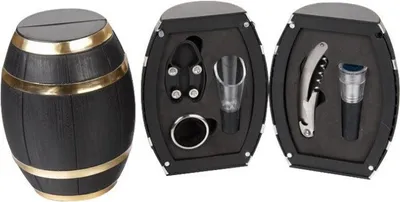 Produktbild von Deluxe Wein-Set 5 Stück - Weinfass