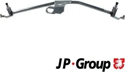 Produktbild von JP GROUP 1198103000 Wischergestänge für VW Transporter IV Bus (70B, 70C, 7DB, 7DK, 70J, 70K, 7DC, 7DJ) Transporter IV Kastenwagen (70A, 70H, 7DA, 7DH)