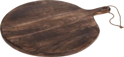 Image de Planche en bois de 50 cm, en bois de manguier foncé