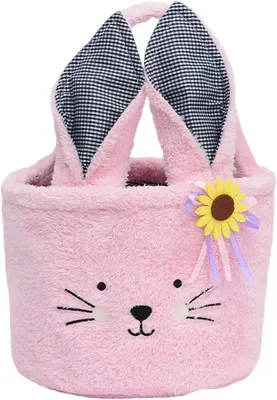 Imagen del producto de Panecillos de Pascua con asa - Cestas de Pascua - Conejos de Pascua - Nidos de Pascua para rellenar - Manualidades - Conejos - Cestas - Pascua - Cestas de Pascua