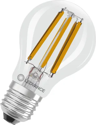 Produktbild von LEDVANCE LED CLASSIC A EEK B 8.2W 827 klar E27 Lampe 1521lm 2700K warmweiss wie 100W dimmbar 4099854065927