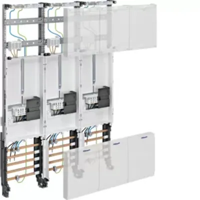 Produktbild von Komplettfeld 3ZP,univ.Z,H 1050mm,3-feld,Ausf.:mit Zählersteckklemme