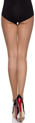 Image de Collants fins pour femmes Merry Style, adaptés aux chaussures ouvertes, MS 116, 20 deniers (beige, taille M).