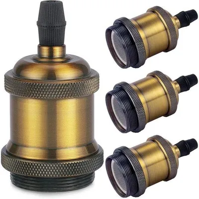 Produktbild von Retro-Lamphouder E27 Massiv - Wand- und Tischlampen - DIY Accessoire - Messing - Retro-Design