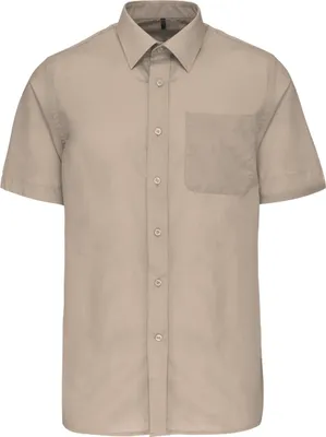 Obrázek produktu pro Kariban popelínová košile s krátkým rukávem bavlna polyester snadná údržba pro muže