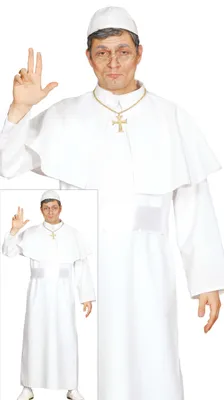 Obrázok produktu pre Kostým pápeža pre mužov veľkosti M-XL, veľkosť:XL