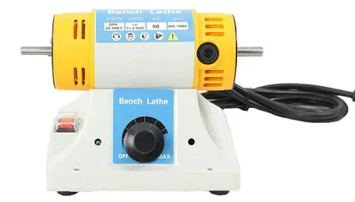 Obrázek produktu pro Stolní leštička – leštička na lavice – 220 V, 350 W – 3,2 kg – pro kámen, nefrit, šperky a dřevo – broušení a leštění