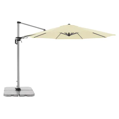 Obrázok produktu pre Doppler Active 370 cantilever umbrella, Slnečník na terasu, Kolo, Ecru, Textil, Polyester, Oceľ, Hliník