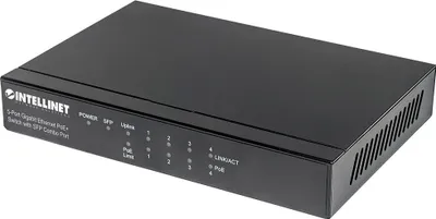 Immagine prodotto di Intellinet 561174 Intellinet Switch 5-Port Gigabit PoE+ Desktop 4xPSE-Ports