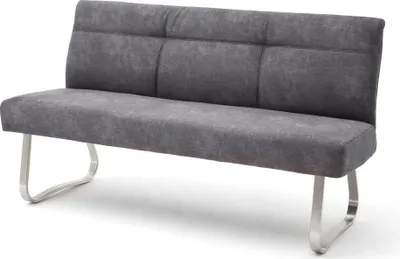 Produktbild von Talena, Bank,175cm breit,Taschenfederkern, Edelstahlgestell, Bezug anthrazit
