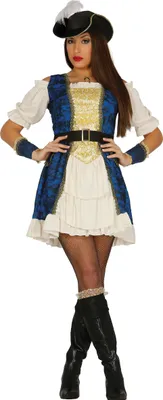 Immagine prodotto di Costume da pirata deluxe per donna taglia M-L, taglia:M